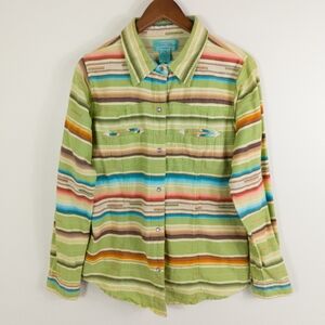 Tasha Polizzi Western Button Down Shirt Size Medium